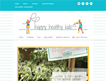 Tablet Screenshot of happyhealthykids.com